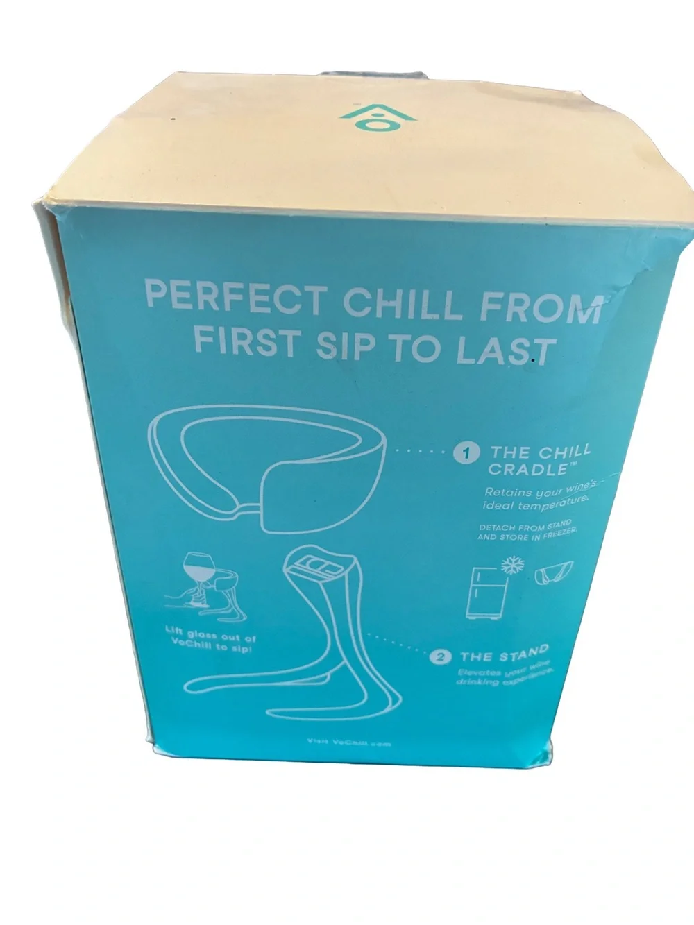 VoChill Stemmed Wine Glass Chiller w/ Box
